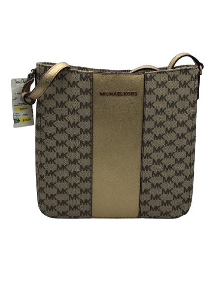 NWT MICHAEL KORS MONOGRAM CANVAS SHOULDER BAG (1 of 6)