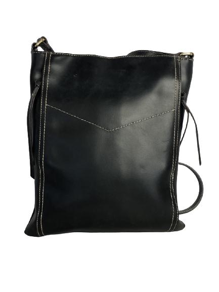 VTG G.I.L.I. BLACK LEATHER SHOULDER BAG/CROSSBODY (1 of 8)