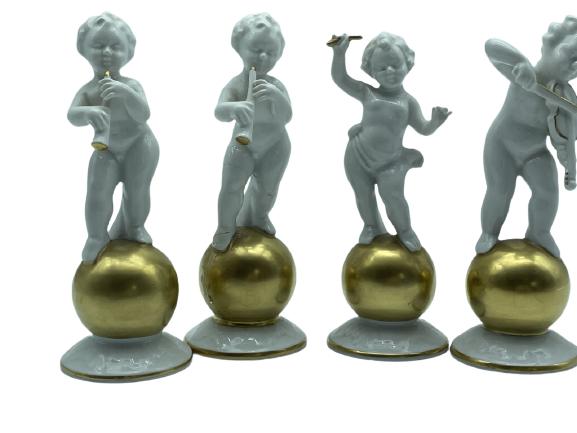 4 GEROLD PORZELLAN PUTTI CHERUB FIGURINES 6" (1 of 4)