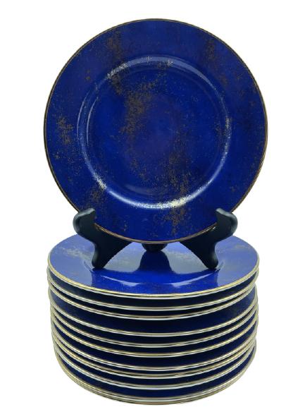 12 NEIMAN MARCUS BLUE LAPIS LAZULI PLATES 6.5" (1 of 2)