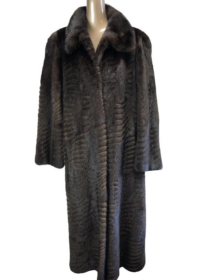 GORGEOUS VINTAGE FULL LENGTH MINK COAT SIZE 10 (1 of 7)