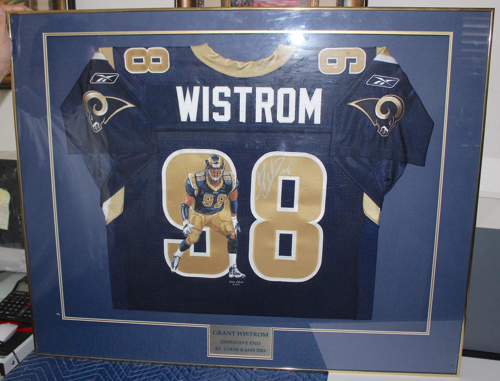GRANT WISTROM ST LOUIS RAMS PLAYERS JERSEY (1 of 1)