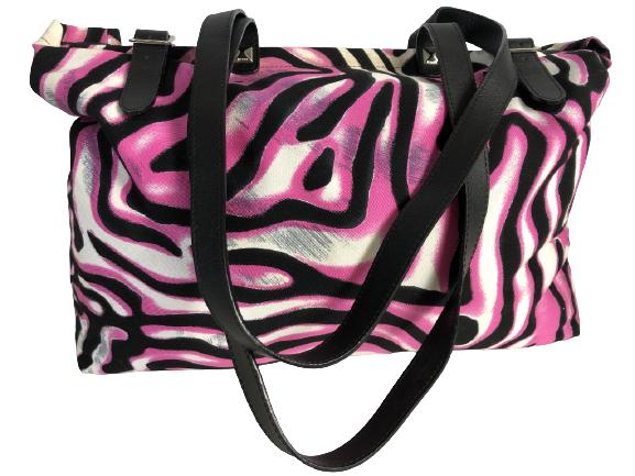 VINTAGE GIANNI VERSACE ABSTRACT PRINT CANVAS TOTE (1 of 10)