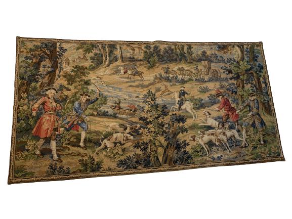 VINTAGE FRENCH JULES PANSU PARIS TAPESTRY 69" (1 of 5)