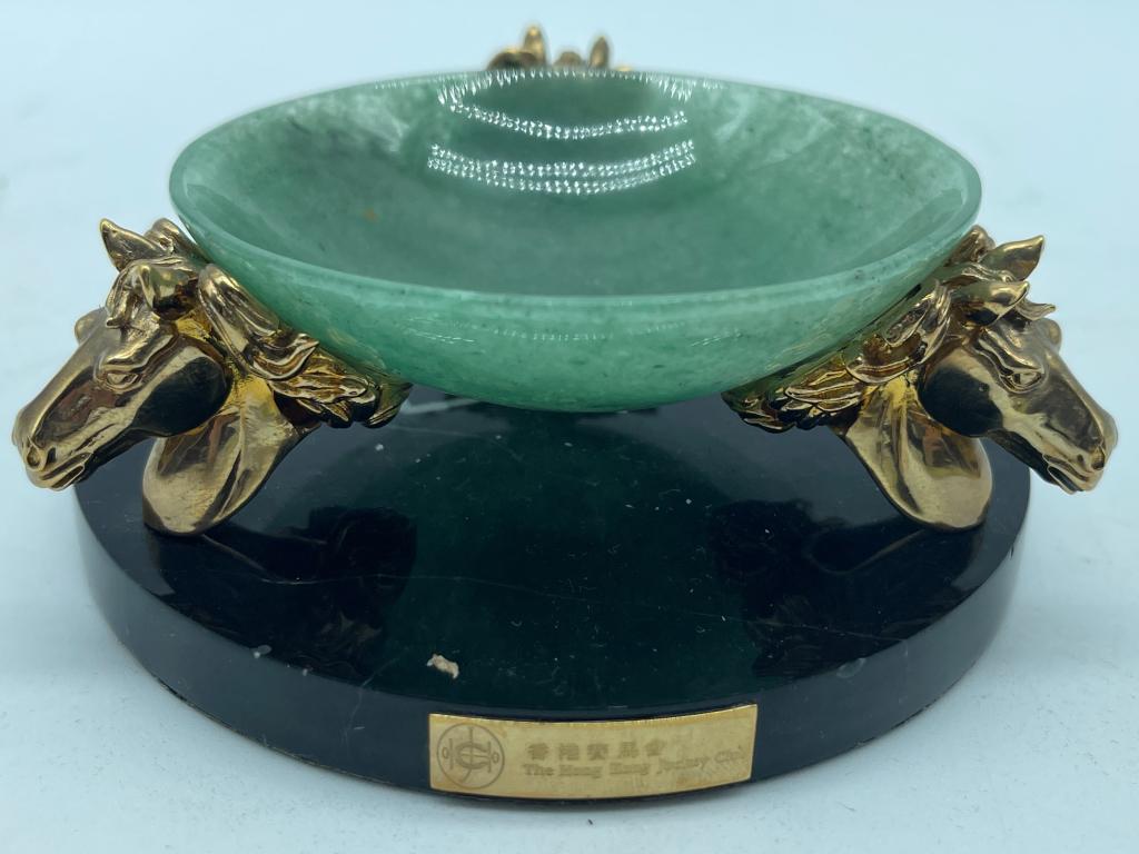HONG KONG JOCKEY CLUB HORSE HEAD TRINKET DISH (1 of 3)