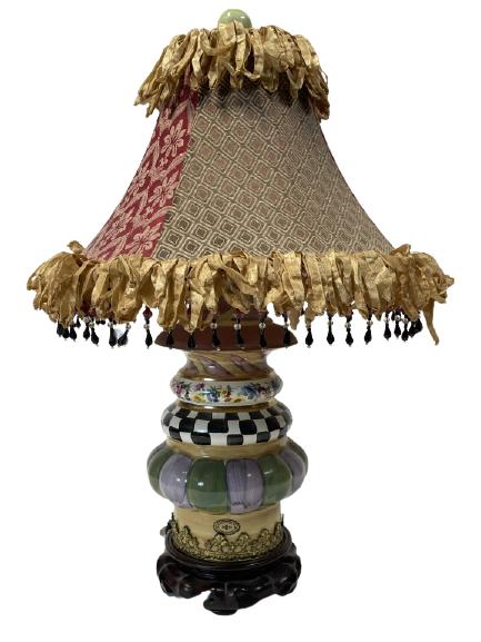 VINTAGE MACKENZIE CHILDS "LIGHTHOUSE LAMP II " 26" (1 of 6)