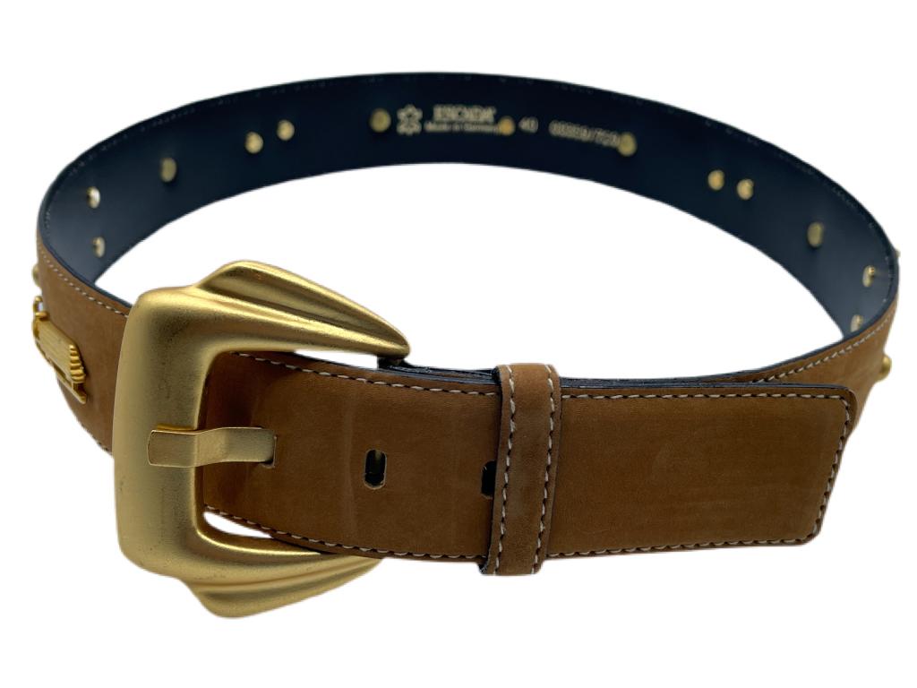 ESCADA WINTER WONDERLAND LEATHER BELT SZ 40 (1 of 6)