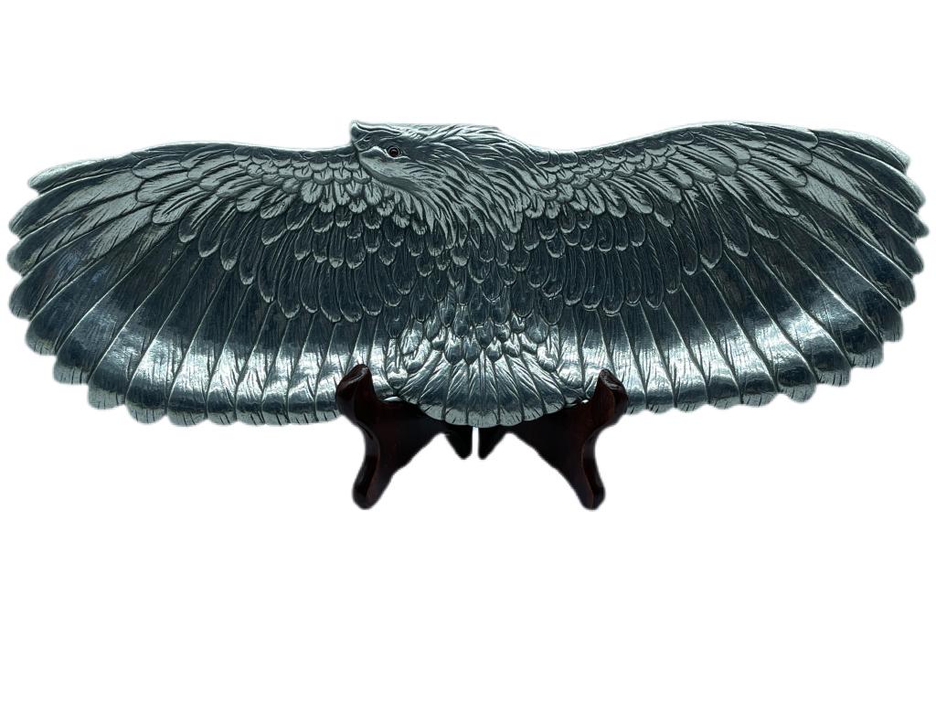 VINTAGE ARTHUR COURT PEWTER EAGLE SERVING DISH (1 of 4)