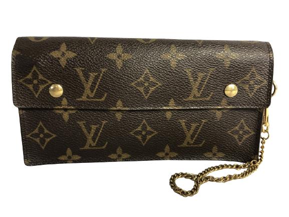 LOUIS VUITTON BROWN MONOGRAM ACCORDIAN WALLET (1 of 3)
