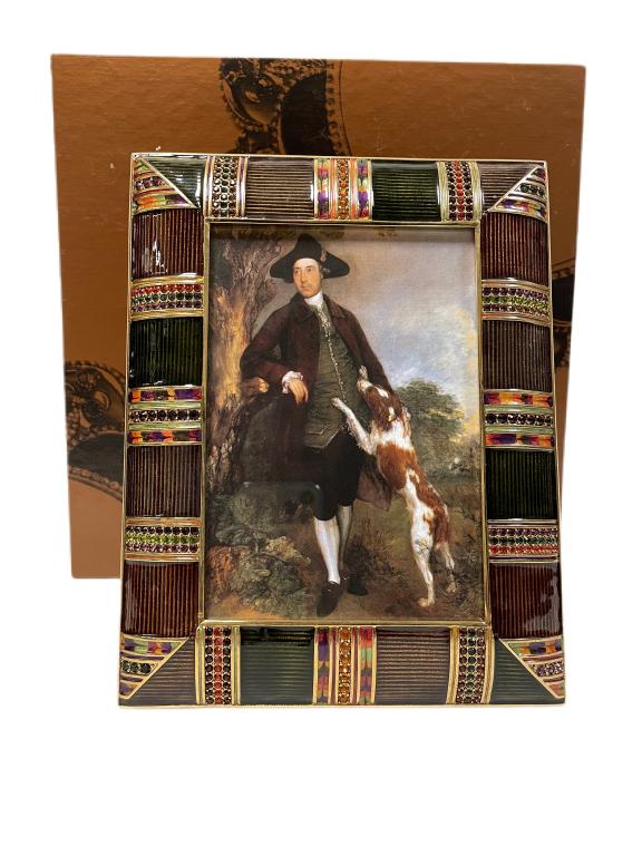 RARE SIGNED JAY STRONGWATER FRAME IN BOX 9" (1 of 7)