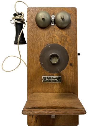 VINTAGE CHICAGO TELEPHONE SUPPLY CO WALL PHONE (1 of 10)
