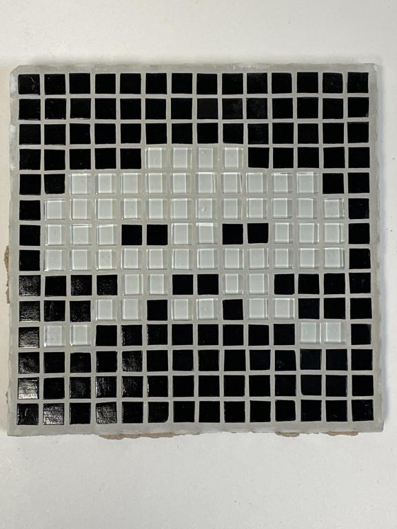 INVADER MOSAIC TILE STREET ART PLAQUE 6" (1 of 4)