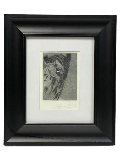 JIM DINE OWL AQUATINT ETCHING 14" (1 of 2)