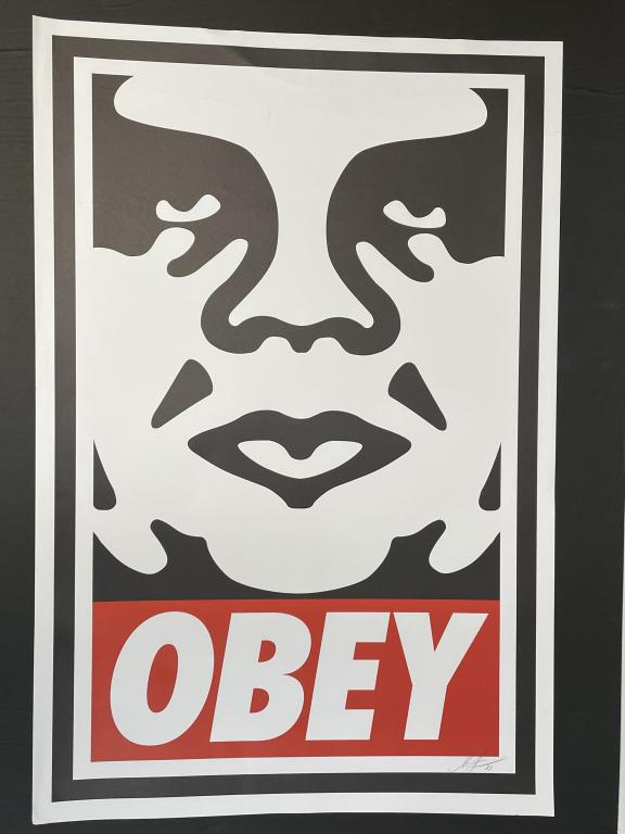 SHEPARD FAIREY OBEY STREET ART LITHO PRINT 36" (1 of 2)