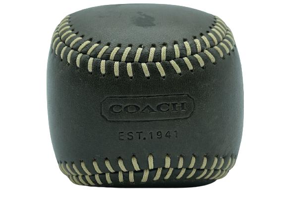 VINTAGE COACH LEATHER  BASEBALL  PAPERWEIGHT 3" (1 of 4)