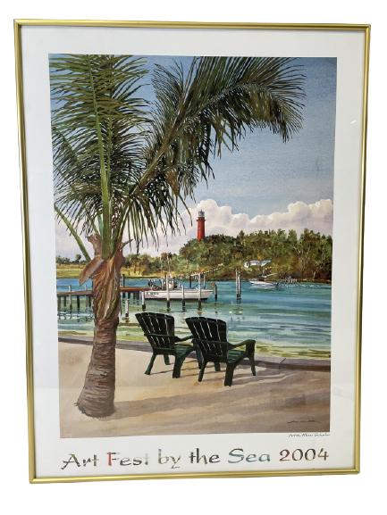 ART FEST BY THE SEA 2004 FRAMED POSTER PRINT 22" (1 of 3)