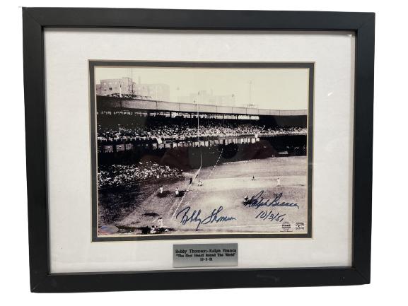 BOBBY THOMPSON RALPH BRANCA SIGNED PHOTO 10" (1 of 4)