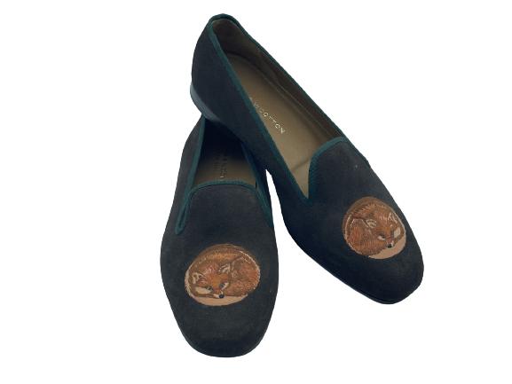 STUBBS WOOTTON PALM BEACH MENS SHOES SZ 10: STUBBS WOOTTON PALM BEACH MENS SHOES SZ 10 -MADE IN SPAIN-FOX MOTIF