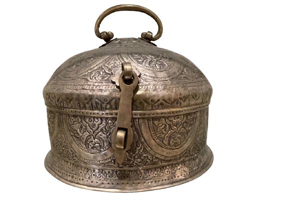 BRASS EMBOSSED KEEPSAKE BOX 12" (1 of 2)