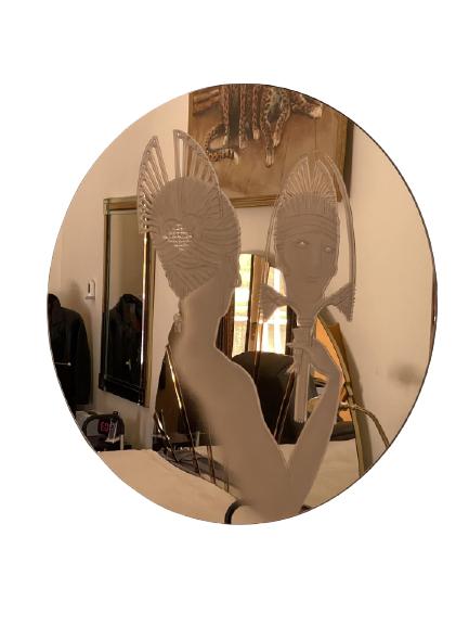 VINTAGE DECO STYLE MIRROR (1 of 2)