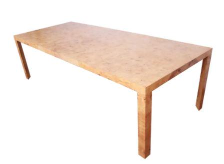 VTG MID MOD DUNBAR BURLWOOD EXTENSION TABLE 66" (1 of 3)