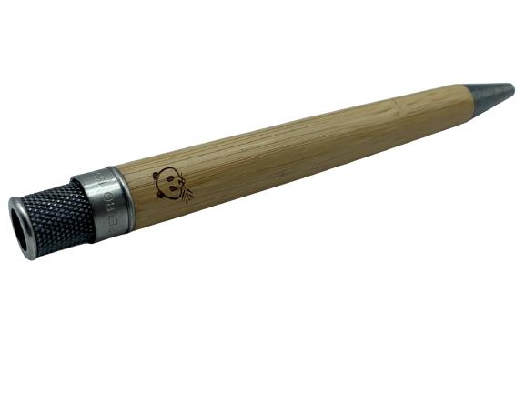 TORNADO RETRO 1951 WIDE BODY WOOD ROLLER PEN: VINTAGE TORNADO RETRO 1951 WIDE BODY WOOD BALLPOINT ROLLER PEN-GOOD CONDITION, MISSING END CAP LOGO-DP91521