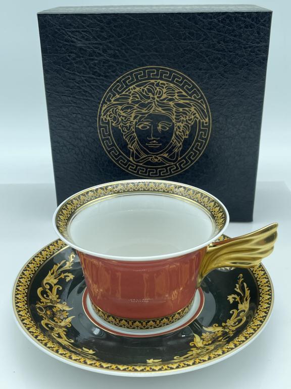 VERSACE ROSENTHAL MEDUSA TEACUP & SAUCER (1 of 7)
