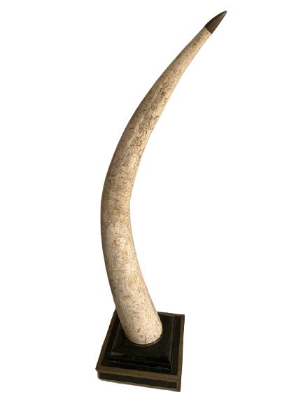 VINTAGE MAITLAND SMITH STYLE TESSELATED HORN 40" (1 of 6)