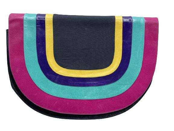 VTG GINO ALDROVANDI ITALY LEATHER HANDBAG: VTG GINO ALDROVANDI ITALY LEATHER HANDBAG -CAN ALSO BE USED AS A CLUTCH