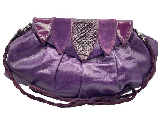 VTG GINO ALDROVANDI ITALY SUEDE HANDBAG: VTG GINO ALDROVANDI ITALY SUEDE HANDBAG