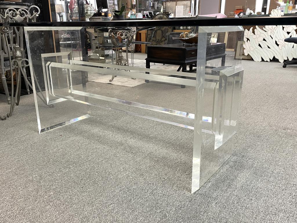 MID CENTURY MODERN STYLE LUCITE DINING TABLE 82" (1 of 8)