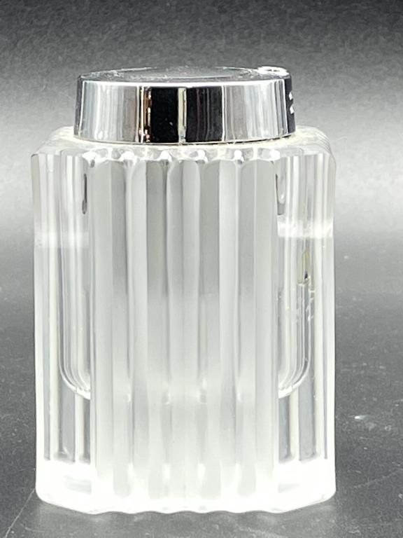 DECO STYLE LALIQUE CRYSTAL GLASS TABLE LIGHTER 4" (1 of 4)