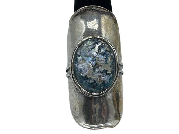 MEXICAN STERLING SILVER RING: MEXICAN STERLING SILVER RING -12.6 G