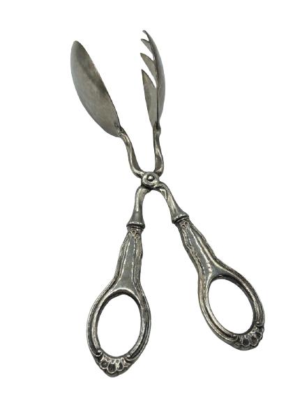 VTG MARTHINSEN STERLING SILVER SCISSOR TONGS (1 of 3)