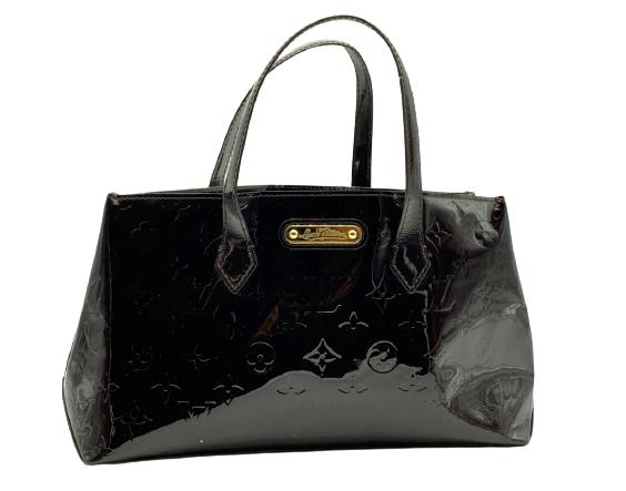 VTG LOUIS VUITTON AMARANTE PATENT WILSHIRE BAG (1 of 6)