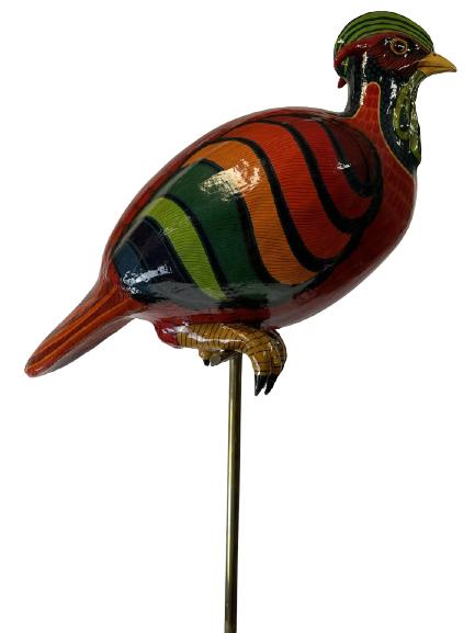 SERGIO BUSTAMANTE BIRD ON BRASS STAND 61" (1 of 7)