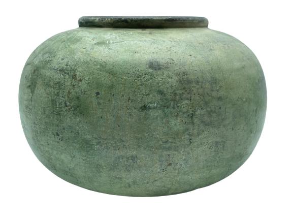 VINTAGE ANTIQUE STYLE CHINESE BRONZE VASE 9" (1 of 5)