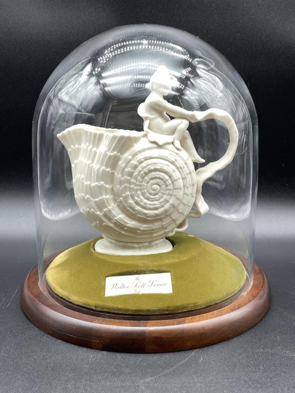 WALTER SCOTT LENOX VASE IN GLASS DOME (1 of 8)
