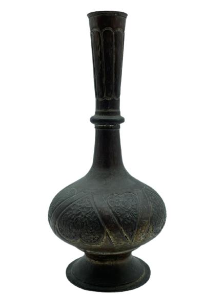 1960'S MIDDLE EASTERN IRAN TINNED COPPER VASE (1 of 5)