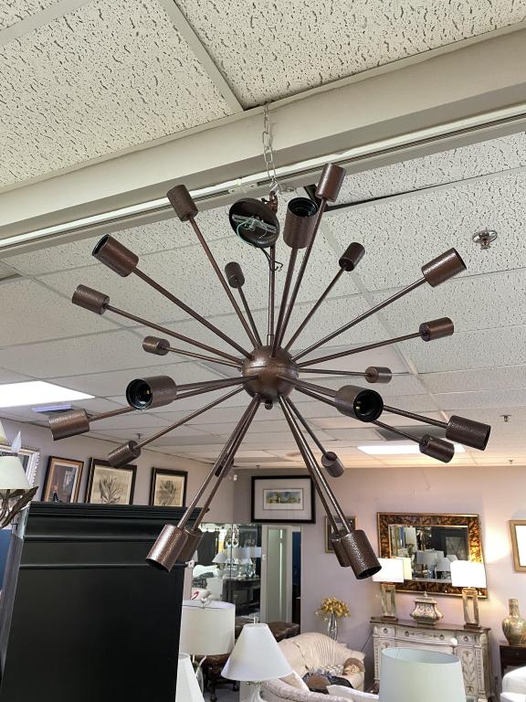 MIDCENTURY MODERN SPUTNIK CHANDELIER 35" (1 of 7)