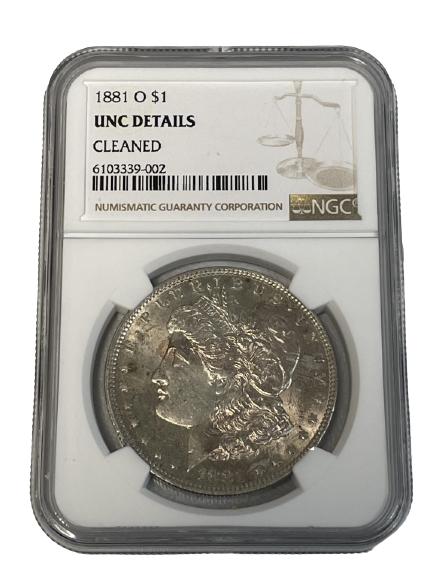1881 $1 MORGAN DOLLAR COIN NGC CERTIFIED (1 of 2)