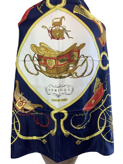 VTG HERMES PHILIPPE LEDOUX "SPRINGS" SILK SCARF (1 of 4)