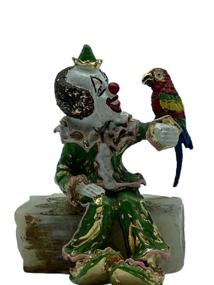 VINTAGE RON LEE 24K GOLD PLATED CLOWN FIGURINE 5" (1 of 4)