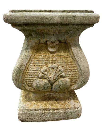 REGENCY STYLE OUTDOOR STONE STATUE BASE 15" (1 of 4)