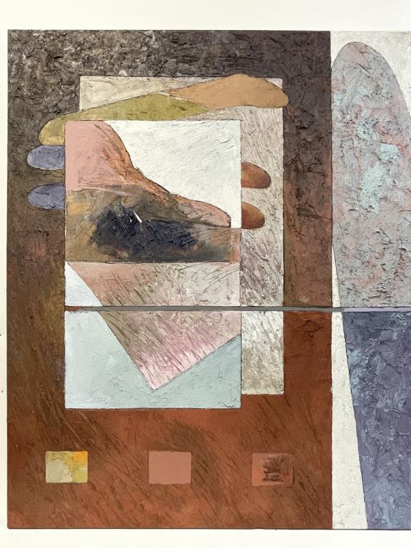 LARGE ANDREW BRAITMAN ABSTRACT PAINTING 52" (1 of 4)