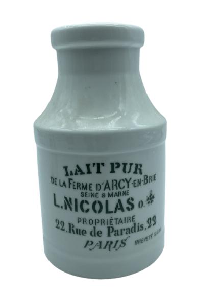 VINTAGE FRENCH MILK JUG LAIT PUR L. NICOLAS PARIS (1 of 3)