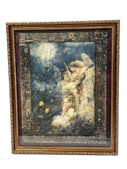 JOHN CHENG HAND EMBELLISHED ORIGINAL ART PRINT 22" (1 of 4)