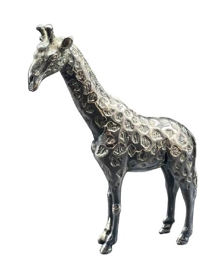 STERLING SILVER SIGNED GIRAFFE FIGURINE (1 of 8)