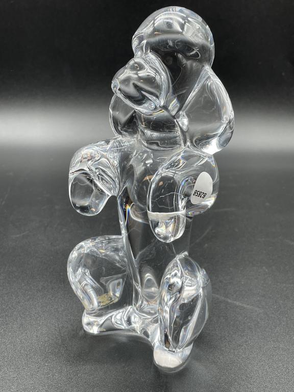SEVRES CRYSTAL BEGGING POODLE FIGURINE (1 of 4)