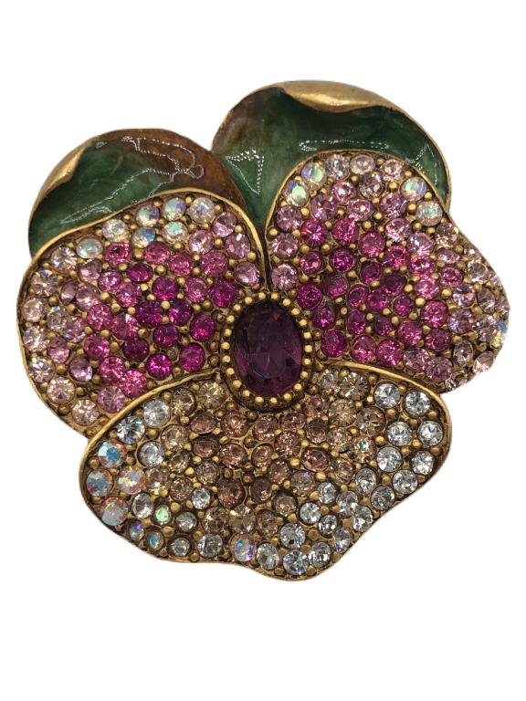 JAY STRONGWATER CRYSTAL BROOCH PIN (1 of 3)